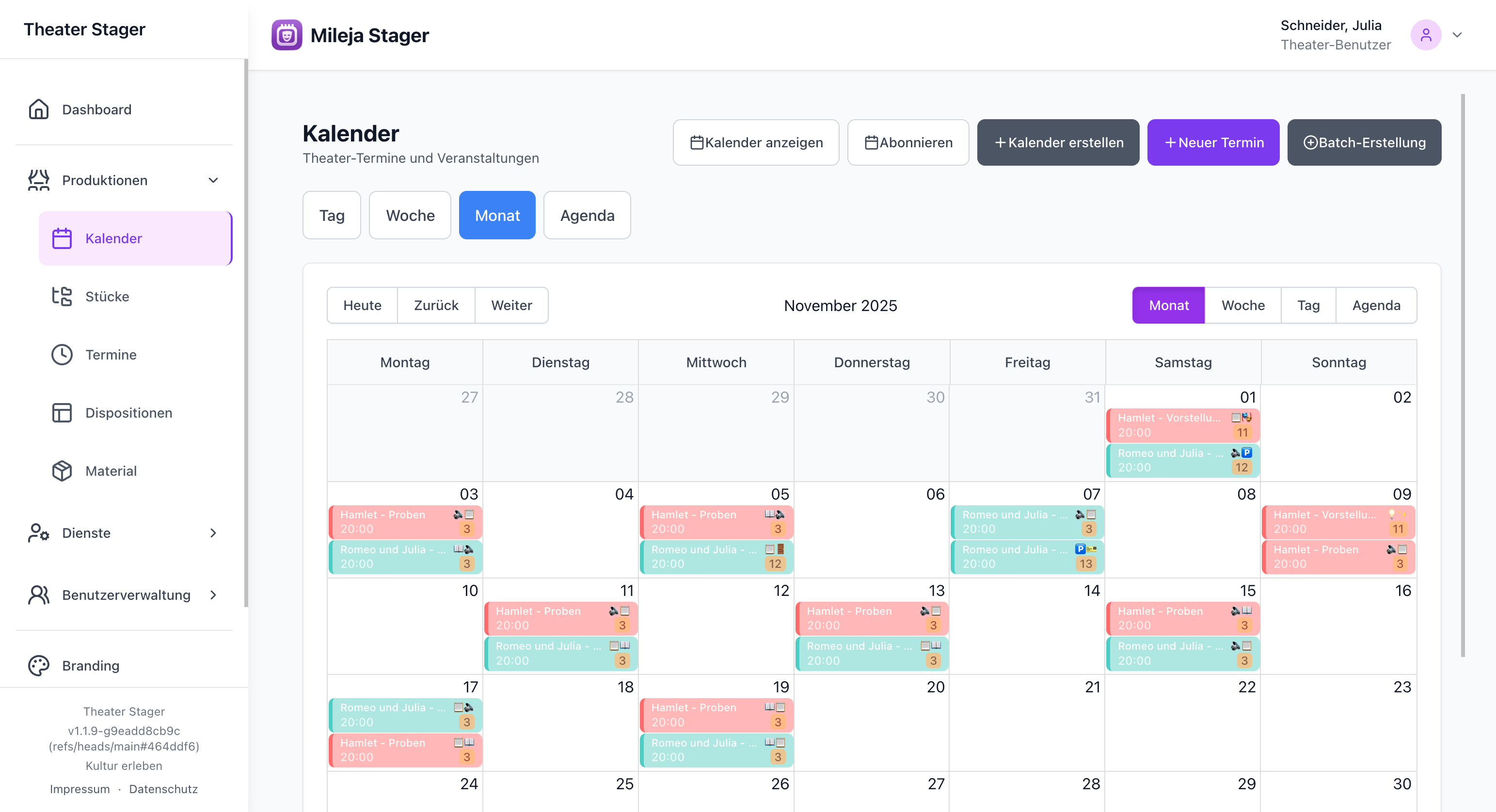 Produktionskalender
